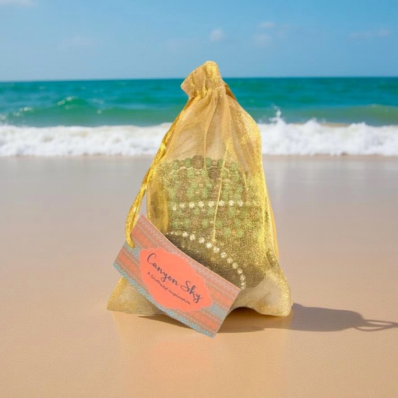 Beaded Bracelet Set - Black and Green - Picture 2 of 5